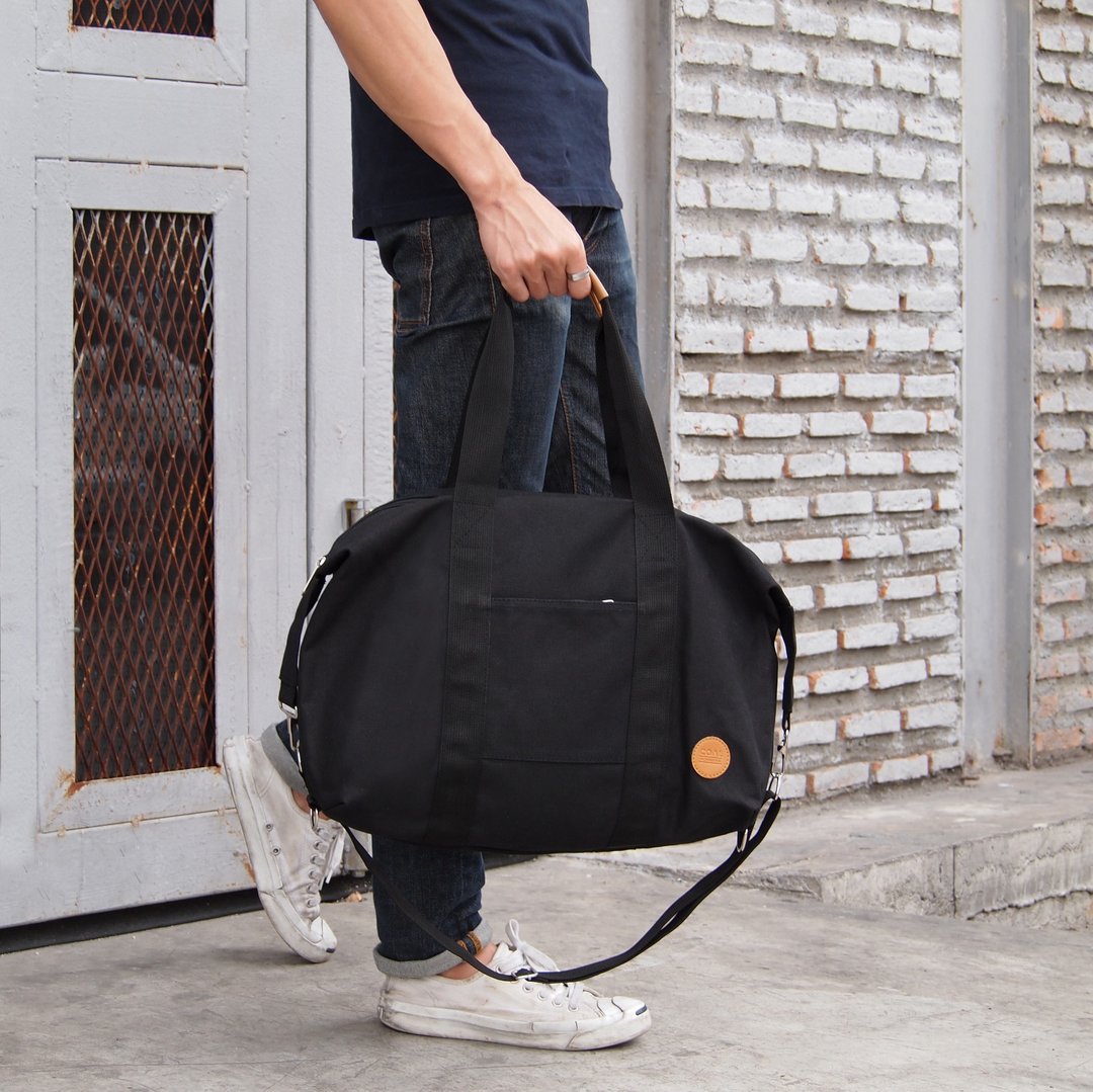 Simply Collection - Black (Cross Body, Tote Bag, Travel Bag, Cloth Bag, Canvas Bag, Overnight Bag, Beach Bag, Sport Bag, Duffle Bag) - 手提包/手提袋 - 棉 黑色