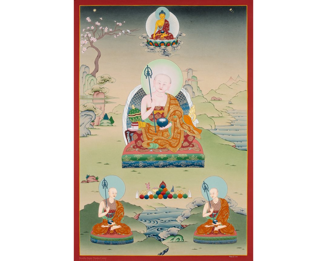 神圣的孔噶巴唐卡  尼泊尔的精神杰作 - 墙贴/壁贴 - 其他材质 多色
