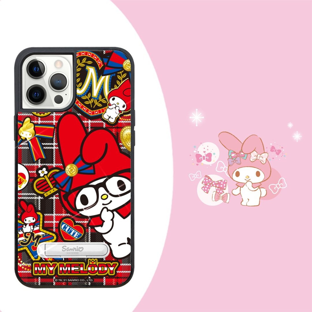 三丽鸥 iPhone 12 全系列 减震立架手机壳-模范生美乐蒂 - 手机壳/手机套 - 其他材质 多色