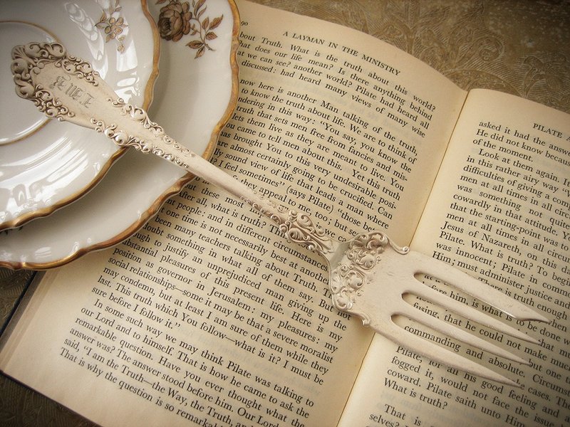 美国Rogers Bros镀银雕花刻纹分餐叉/沙拉叉/肉叉 - 餐刀/叉/匙组合 - 铜/黄铜 银色