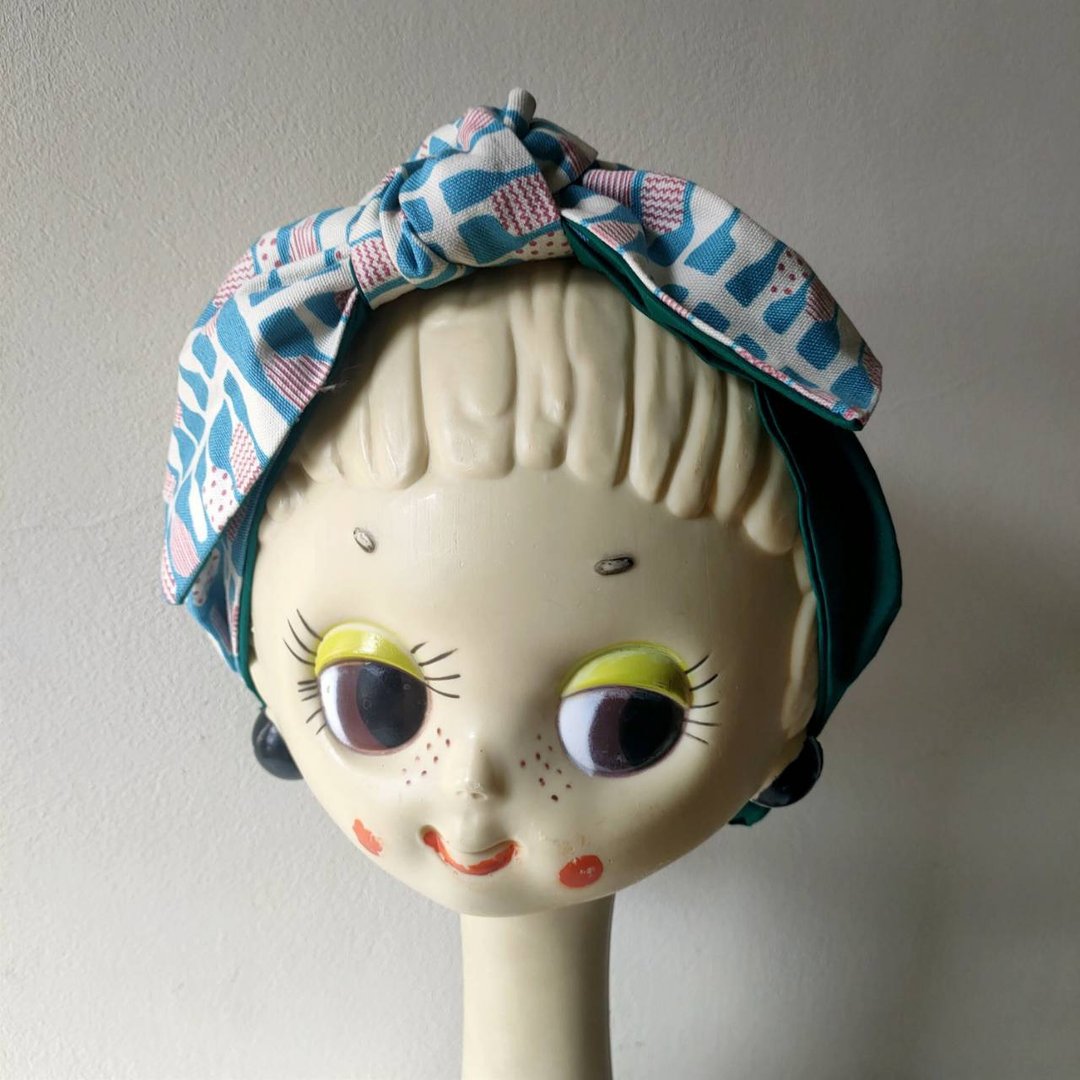 Petitbebetw~绿色日本小瓶子蝴蝶结发带 - 发饰 - 棉 绿色