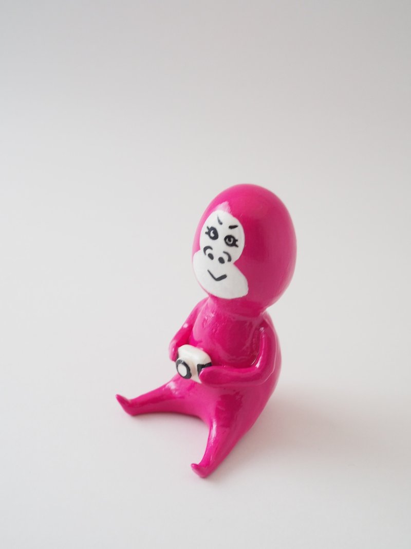 Scoop gorilla(Rosepink) - 玩偶/公仔 - 纸 粉红色