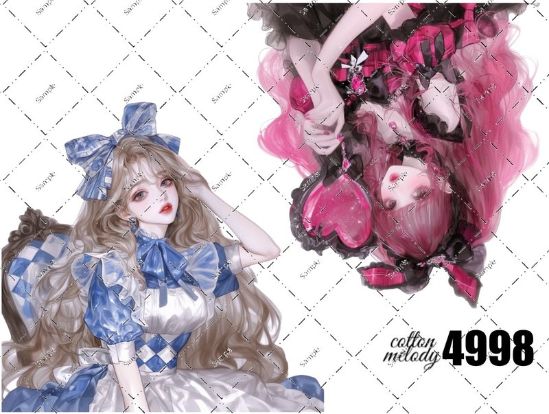original sticker no.4998 人物贴纸 原创贴纸 原创人物贴纸 装饰贴纸 cotton melody - 贴纸 - 纸 