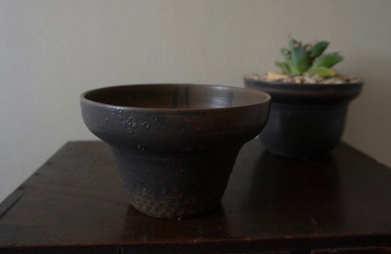 黑丘盆 - 植栽/盆栽 - 陶 黑色