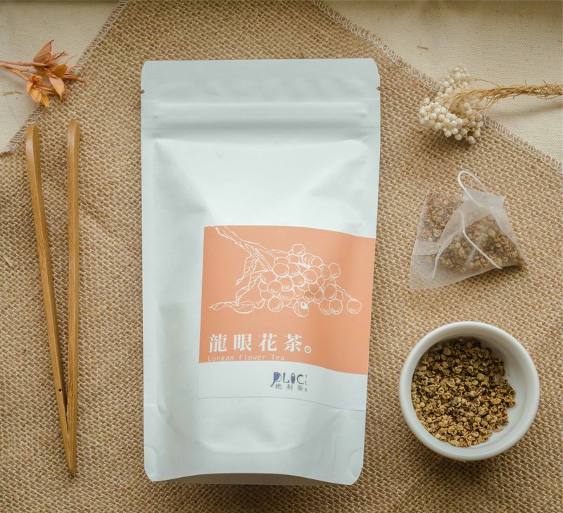 天然无糖无咖啡因 干燥龙眼花-立体茶包 - 茶 - 新鲜食材 橘色