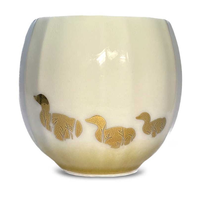 【She & Hers】金玉鸭花开富贵杯 故宫联名系列 - 其他杯子 - 陶 金色