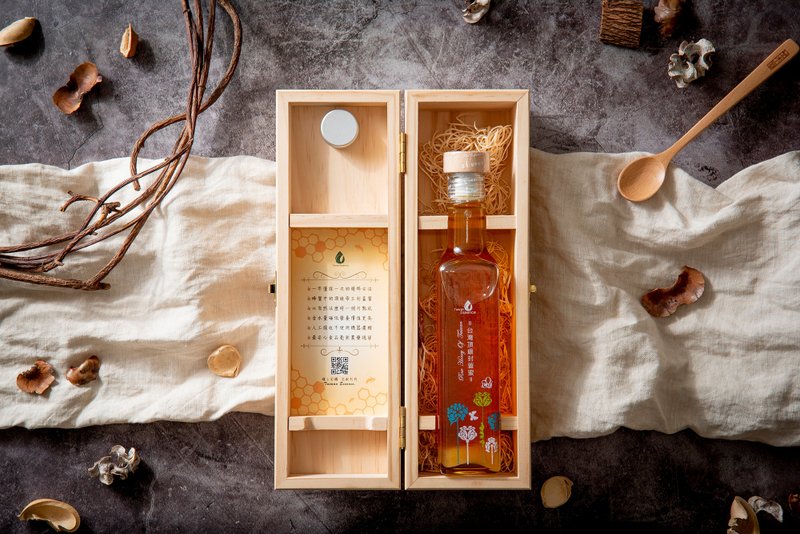 台湾顶级封盖蜜 - 蜂蜜/黑糖 - 玻璃 橘色