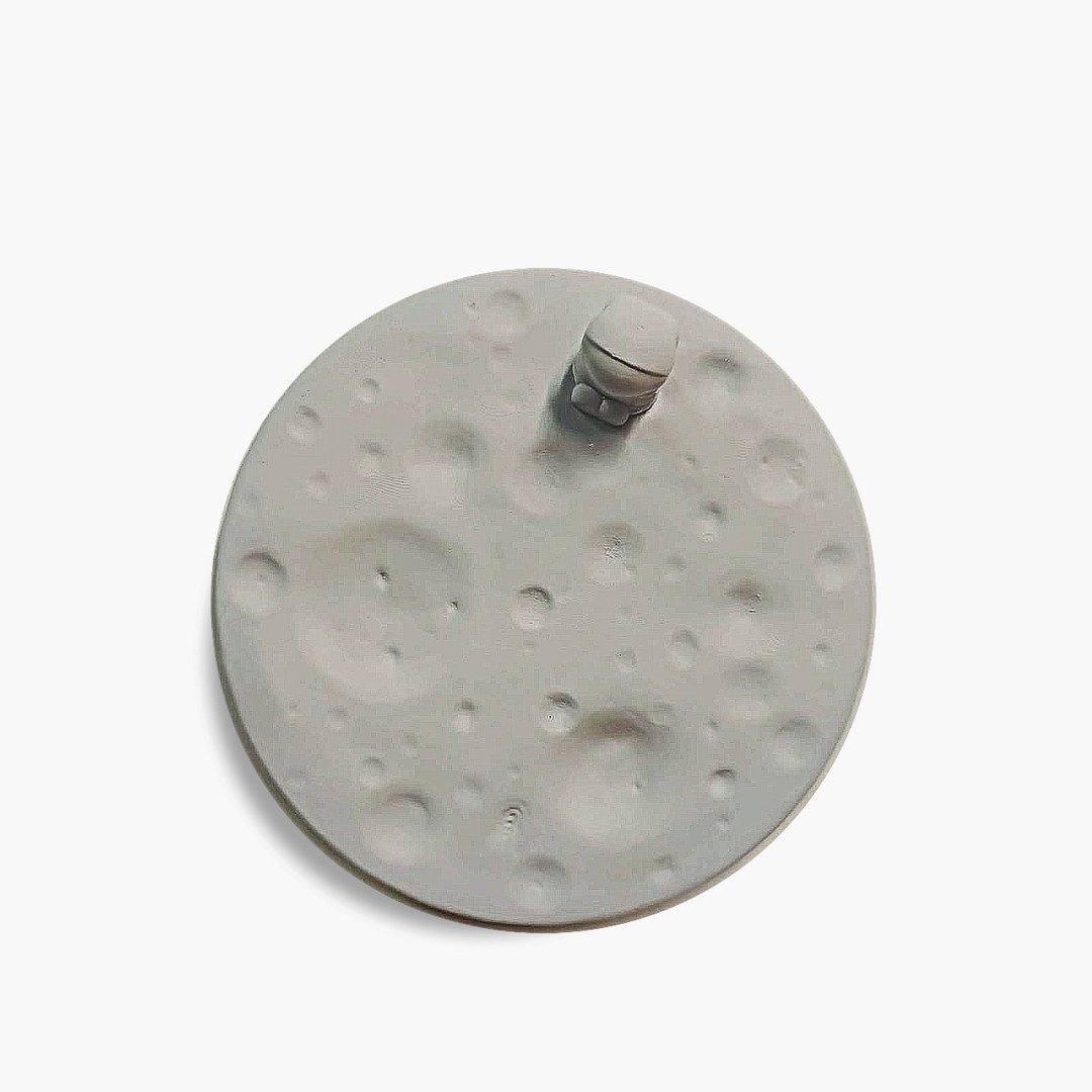 月球太空人环保水泥杯垫 扩香石 - 杯垫 - 水泥 灰色