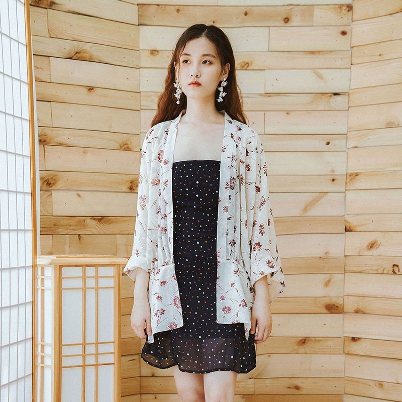 【全场特价】初春女装穿搭开衫印花防晒服 - 女装休闲/机能外套 - 聚酯纤维 白色