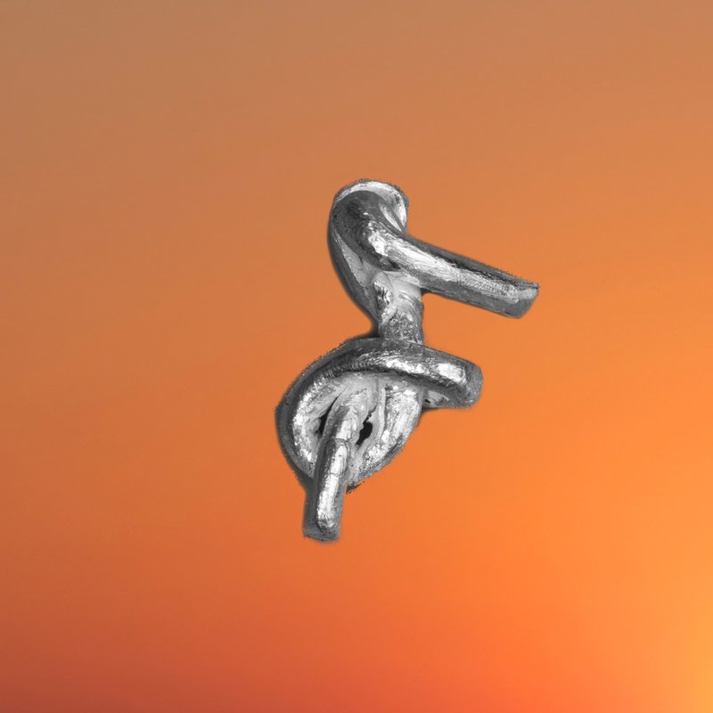 Knot Alphabet 纯银 99.99 字母坠饰 (仅含坠饰) / F / - 其他 - 纯银 银色