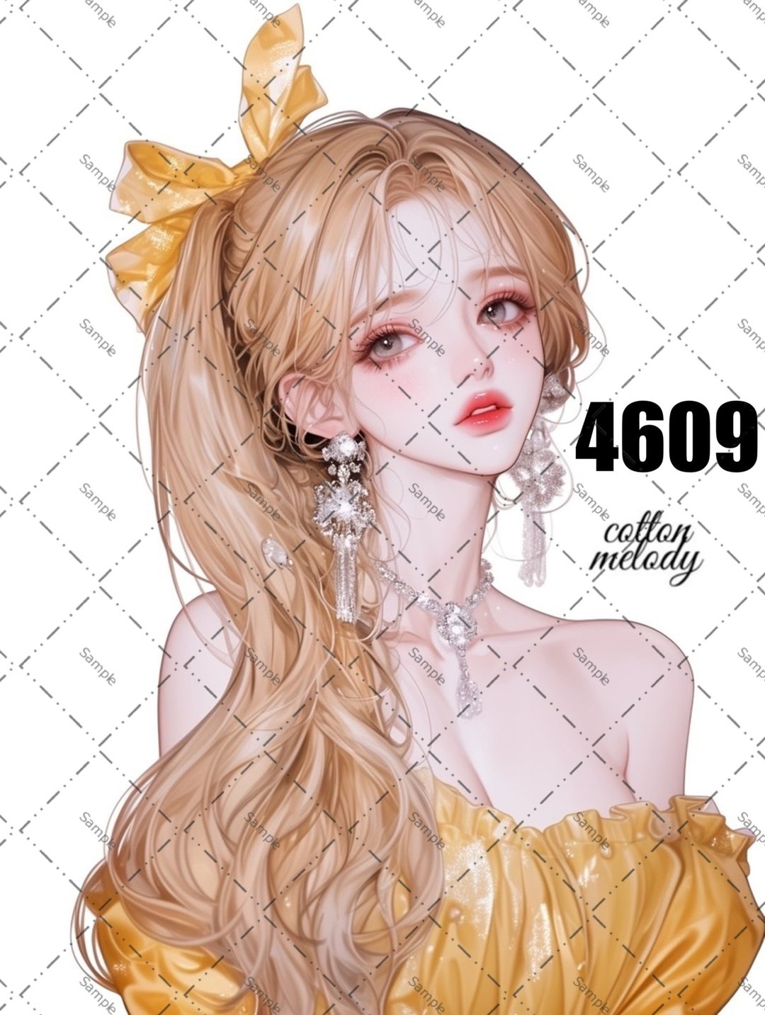 original sticker no.4609 人物贴纸 原创贴纸 原创人物贴纸 装饰贴纸 cotton melody - 贴纸 - 纸 