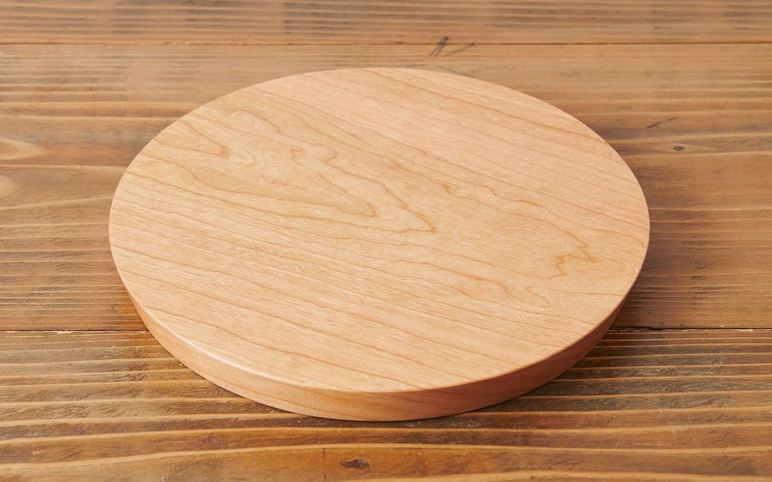 Cherry cutting board round - 托盘/砧板 - 木头 咖啡色