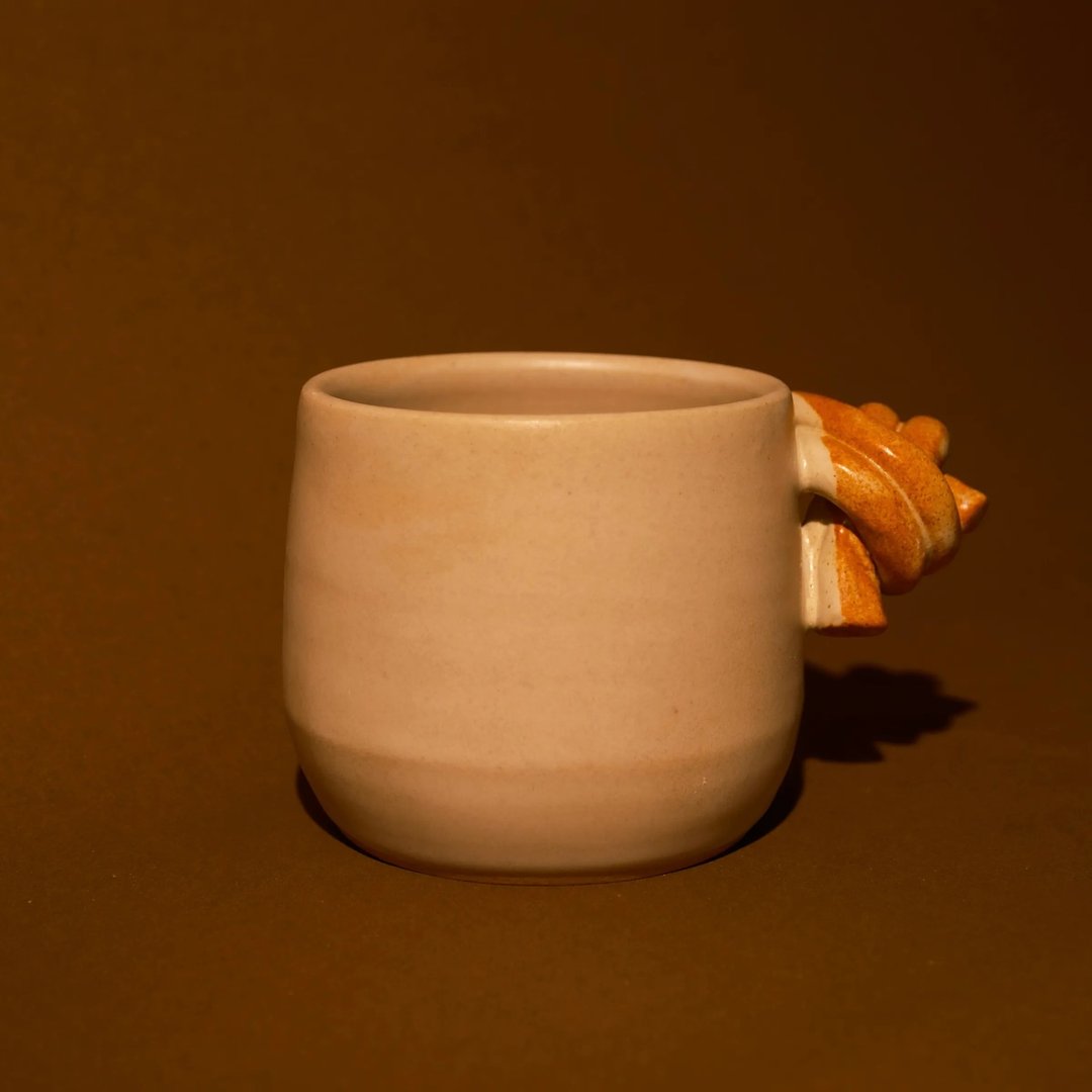 Twine 结饰把手马克杯 - 其他杯子 - 陶 