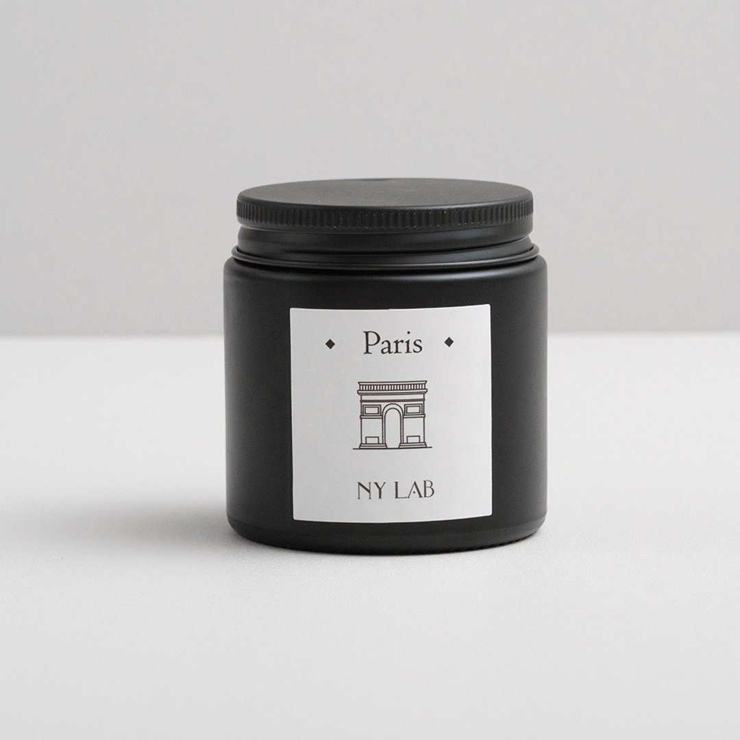 【NY LAB 纽约实验室】雾质感手工香氛蜡烛-巴黎草莓 3.5oz - 蜡烛/烛台 - 其他材质 黑色