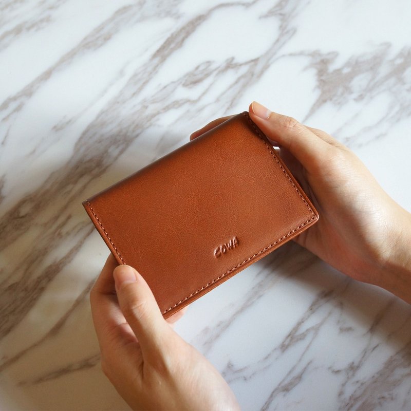 职人名片夹 - 皮夹/钱包 - 真皮 咖啡色
