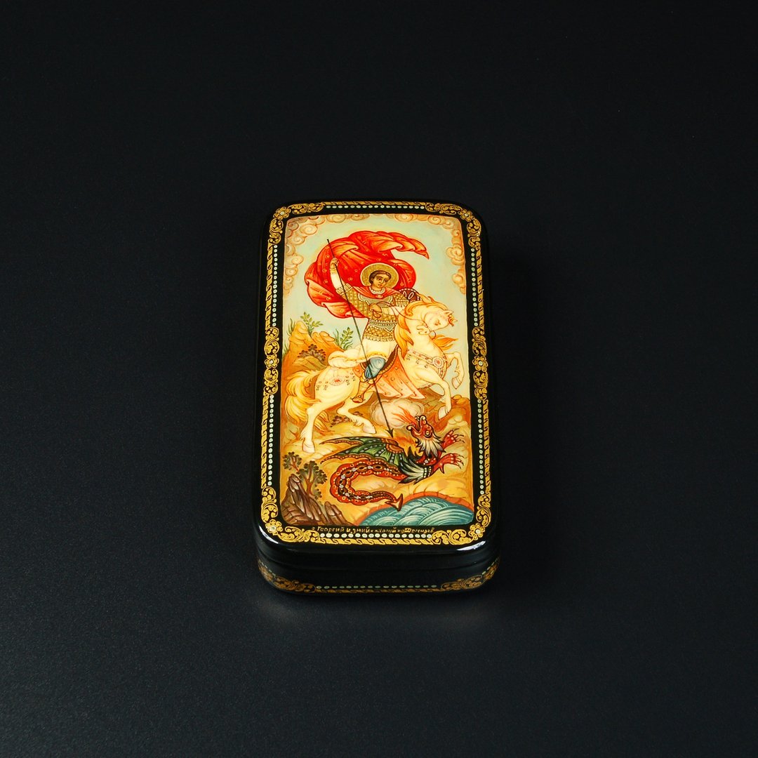 圣乔治与龙漆盒收藏艺术品 - 摆饰 - 其他材质 