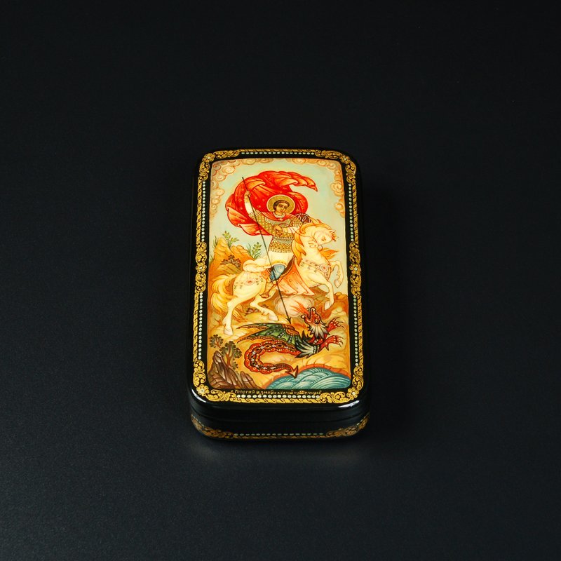 圣乔治与龙漆盒收藏艺术品 - 摆饰 - 其他材质 
