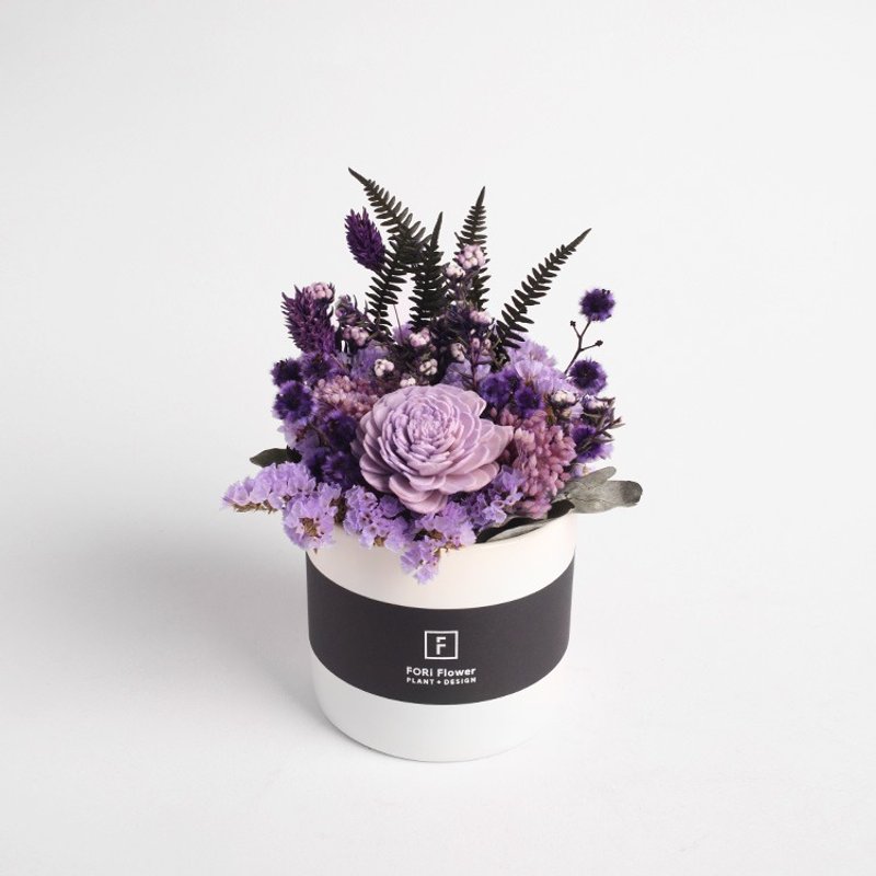 [花里 FORi Flower]sweet cake-干燥桌花-红酒葡萄 - 植栽/盆栽 - 纸 紫色