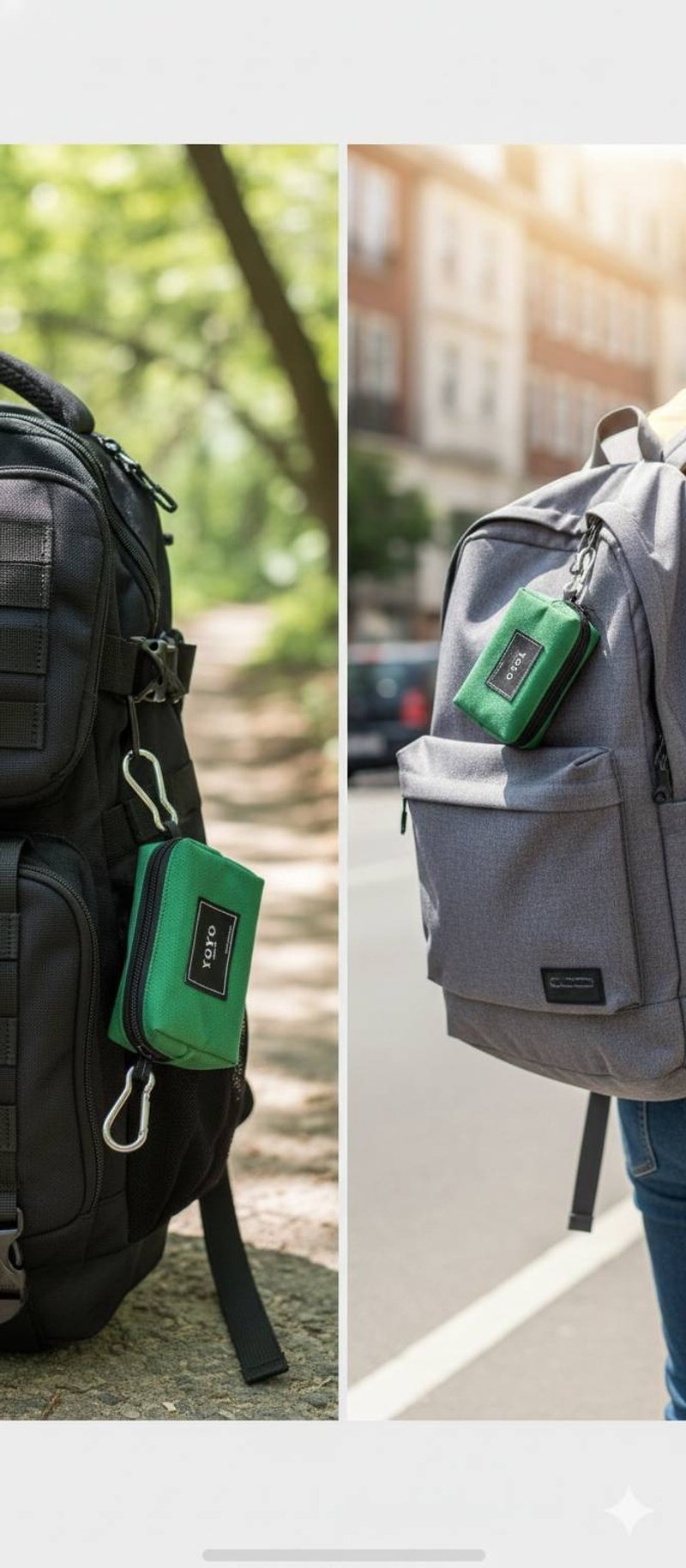 YOYO 工装风格帆布零钱包 3C收纳包 钥匙包 随身小包 腰挂包 - 零钱包 - 棉．麻 