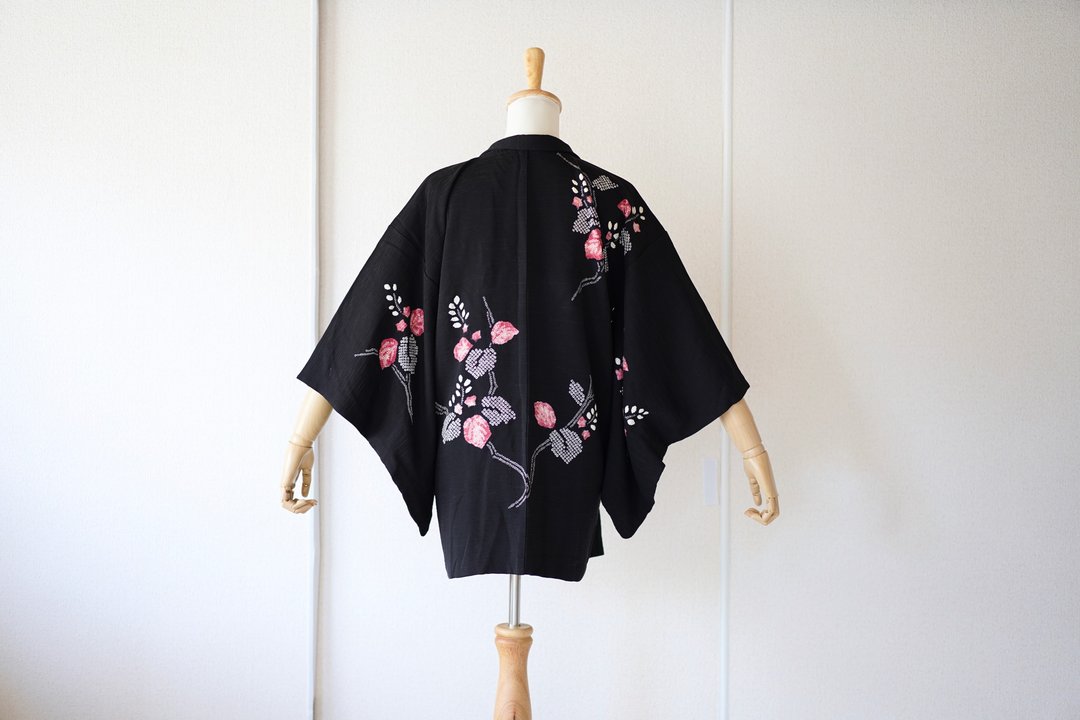 复古和服外套，羽织，日式和服 /4321 - 女装休闲/机能外套 - 丝．绢 黑色
