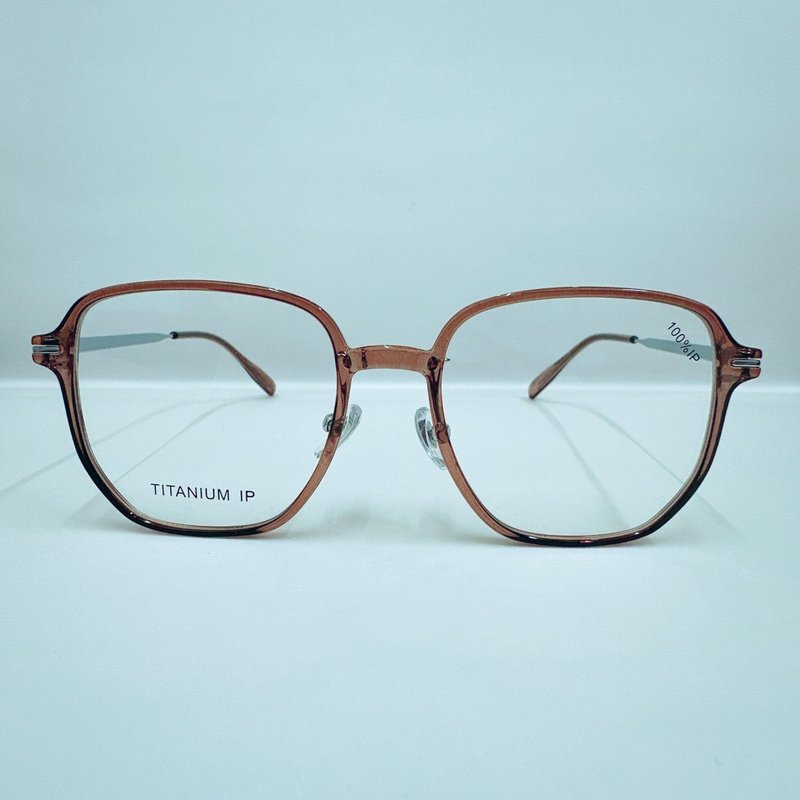 站内最高等级UV420滤蓝光0度眼镜│弹性钛合金镜框T22032-C5 - 眼镜/眼镜框 - 其他金属 咖啡色