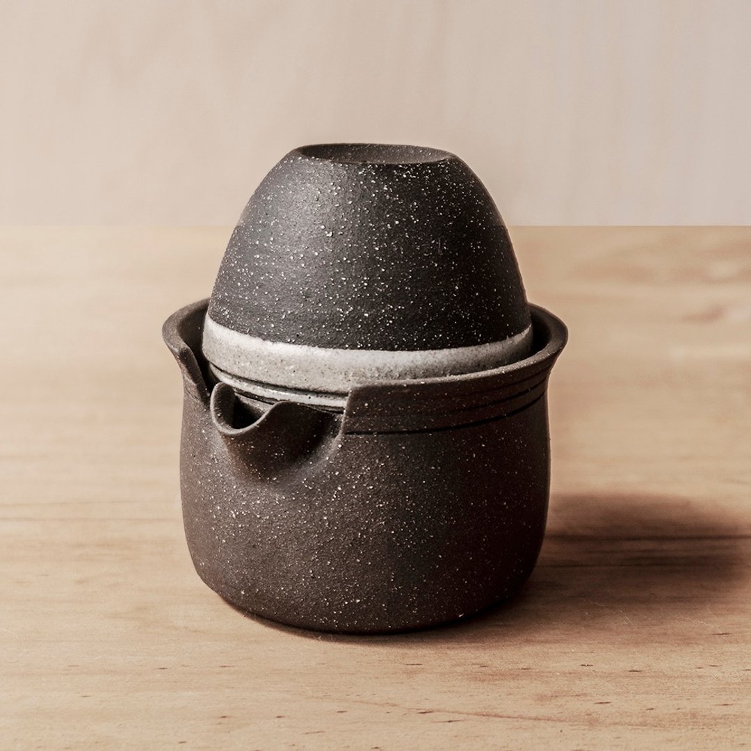 上作美器-无我系列 -独享时光随行组两件式 - 茶具/茶杯 - 陶 