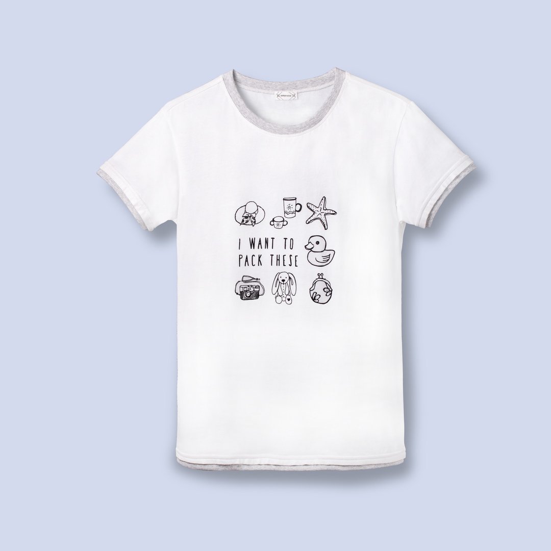 灰/白T-SHIRT/人人都是设计师  亲子装 - 其他 - 棉 