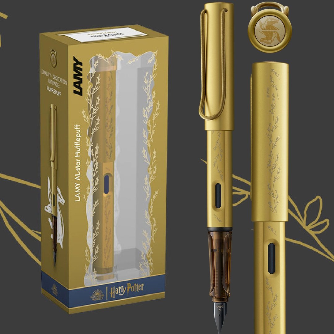 【雷雕刻字】LAMY 钢笔 限量/AL star-Harry Potter赫夫帕夫 黄色 - 钢笔 - 铝合金 黄色