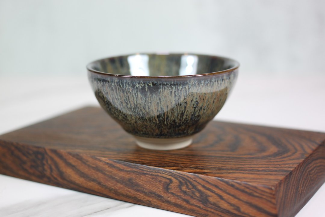 【沐春生活】秋林 天目釉茶杯 茶碗 莺歌陶艺名家叶敏祥作品 - 茶具/茶杯 - 陶 