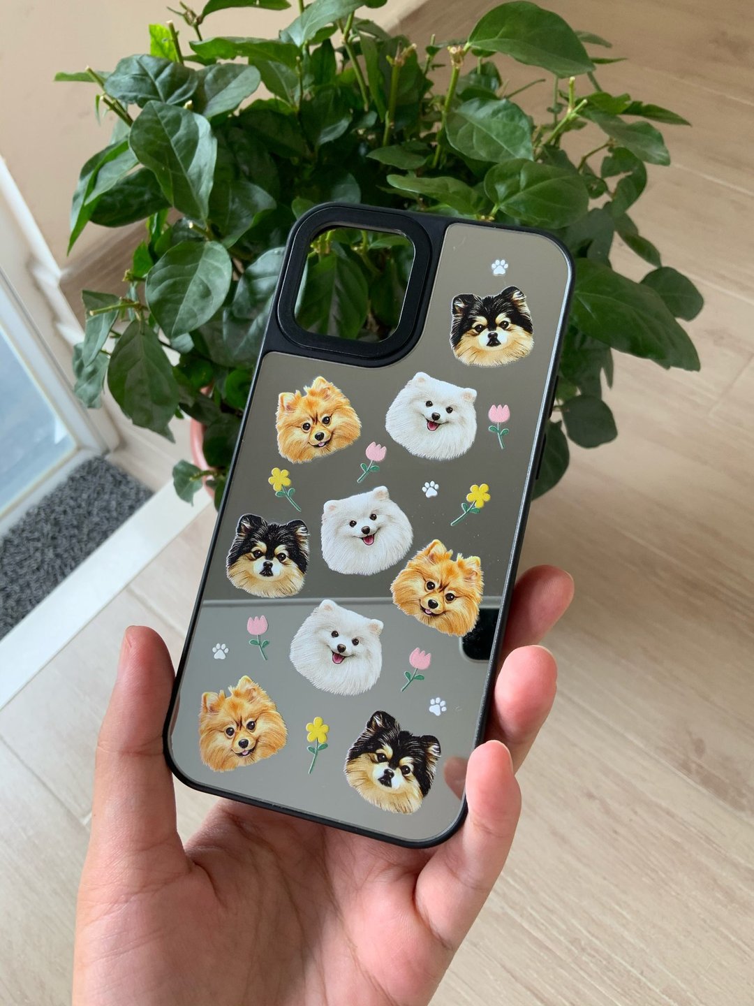 |定制|宠物镜面|黑壳|Iphone壳|头仔款|一宠物或以上 - 手机壳/手机套 - 塑料 