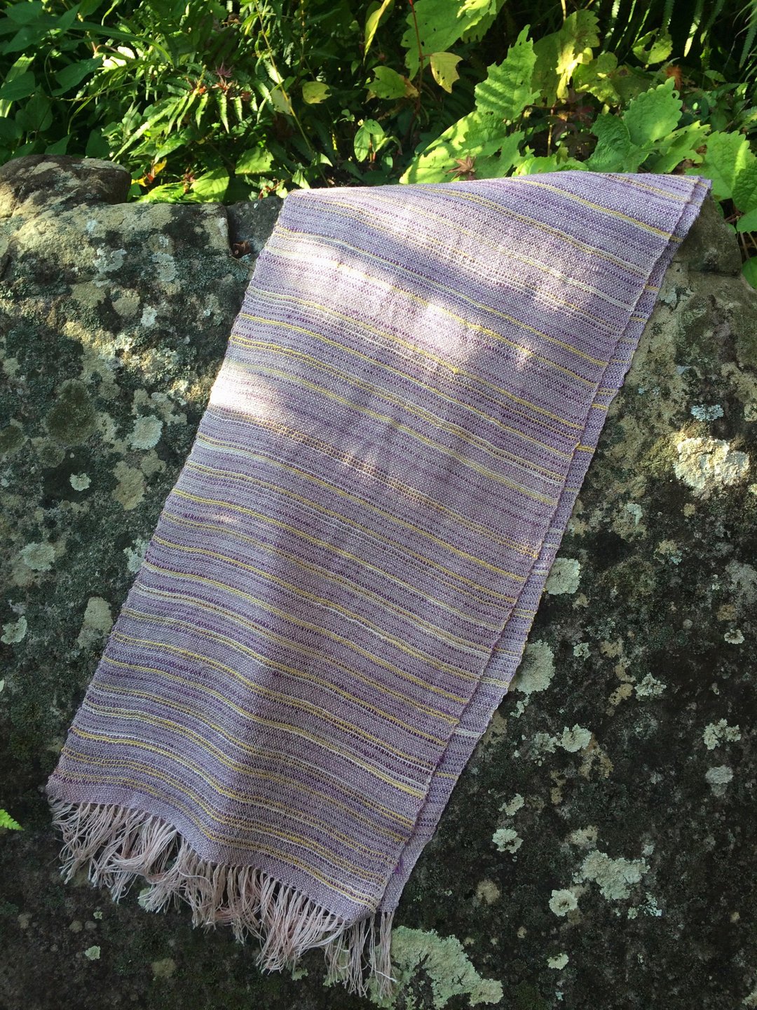 Silk hand-spun stall E - 丝巾 - 丝．绢 紫色