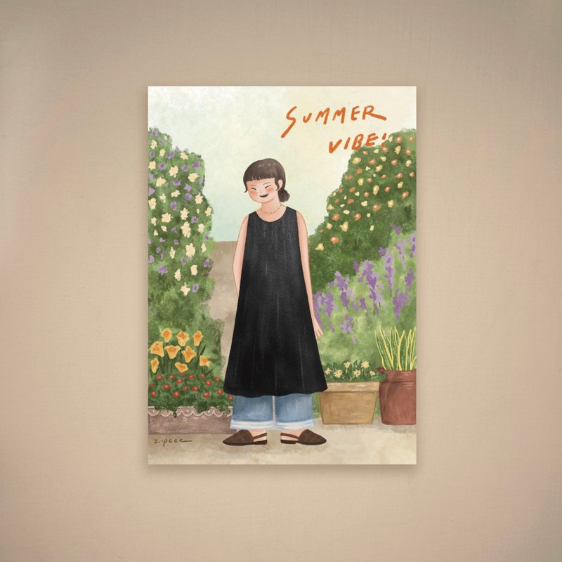 Summer Vibe | 明信片 - 卡片/明信片 - 纸 多色