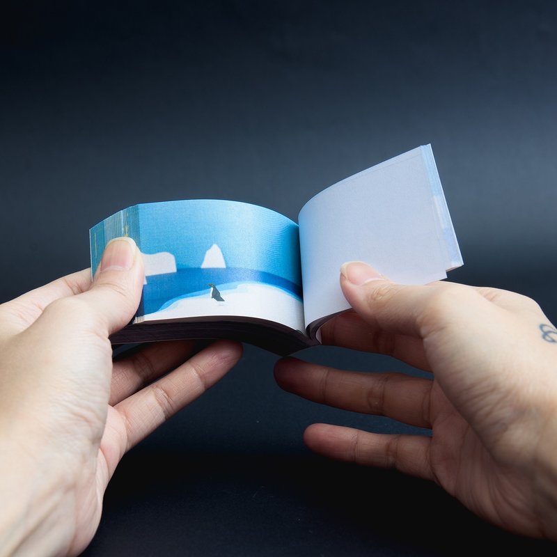 \企鹅也会飞/ 折纸手翻动画小书 - 刊物/书籍 - 纸 黑色