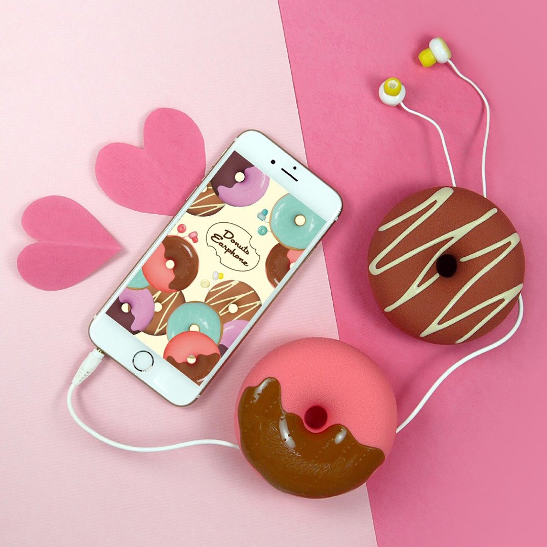 Dreams│Donuts Earphone 甜甜圈耳机礼物组 - 耳机 - 塑料 