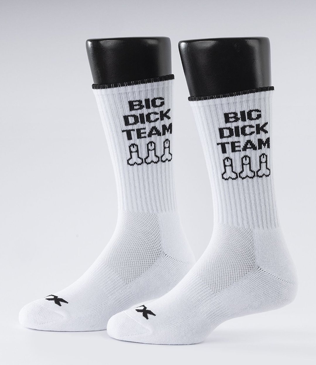 BodyFormulaXtreme BIG DICK TEAM 隐形气垫中筒袜 - 袜子 - 棉 白色
