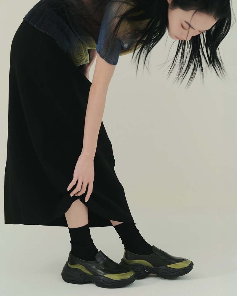 LEBE 佩尼乐福 - 橄榄绿 - 其他女款皮鞋 - 真皮 绿色