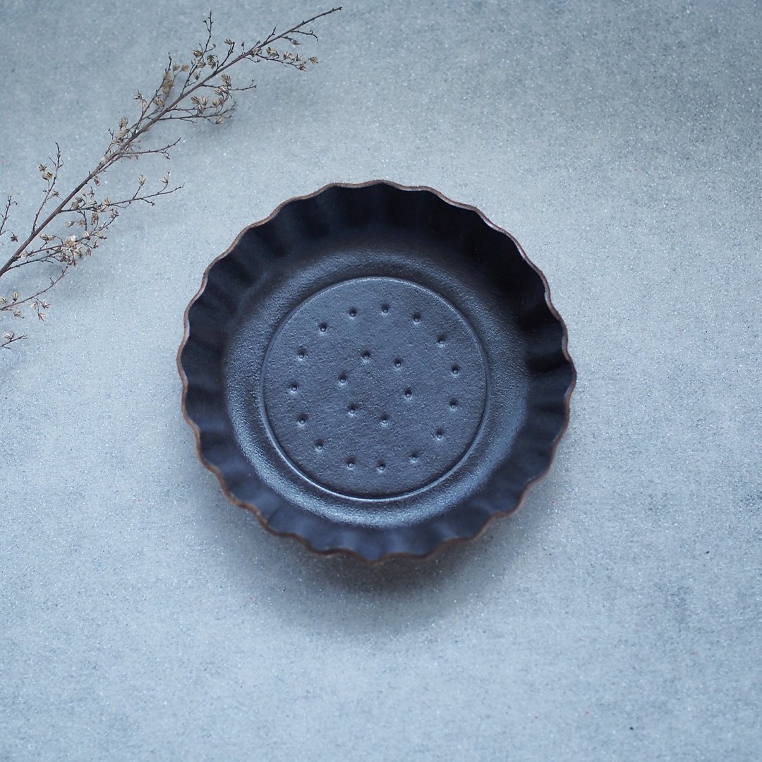 Black) Biscuits type accessories Accessories Genuine leather tray - 摆饰 - 真皮 黑色