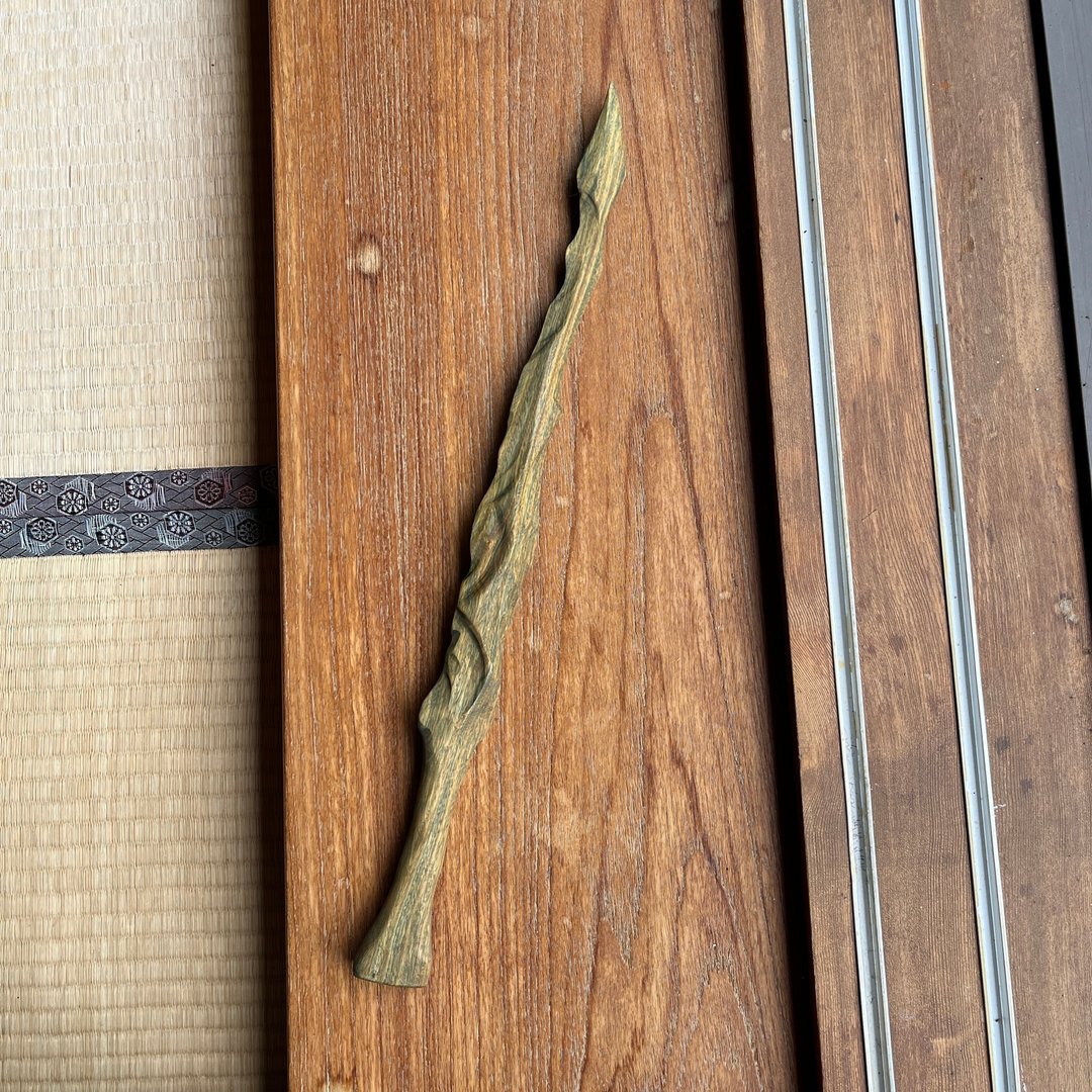 我贩剑　魔剑　佱叶　艺术木刀　手工木剑　运动太极剑　妖刀 - 摆饰 - 木头 绿色
