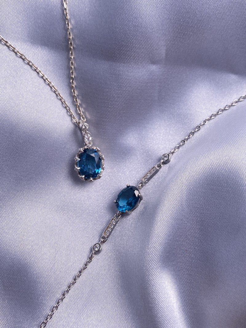 璀璨奢华礼遇 精选拓帕石宝石组合 独家精美高级 圣诞礼盒 限量款 - 项链 - 宝石 