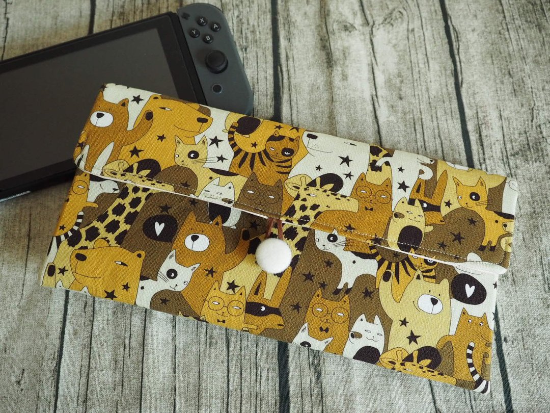 英国制作 啡黄动物园猫熊棉麻电脑保护套 switch ipad kindle - 电脑包 - 棉 咖啡色