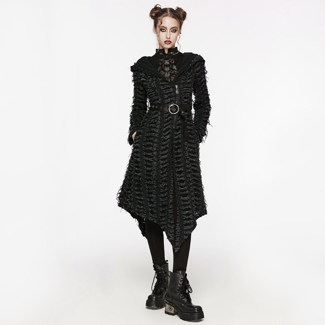 庞克猎熊巫师魔法防护外套 / 附腰带 / 即将绝版 - 女装休闲/机能外套 - 其他材质 黑色