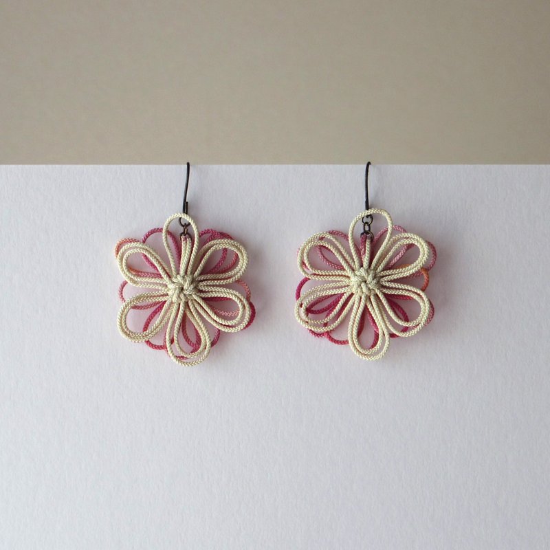 耳针暗示真相 - 耳环/耳夹 - 其他金属 粉红色