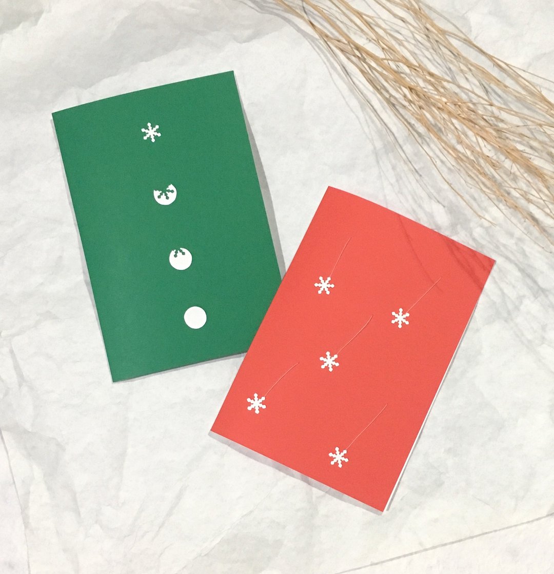 christmas card - 卡片/明信片 - 纸 红色