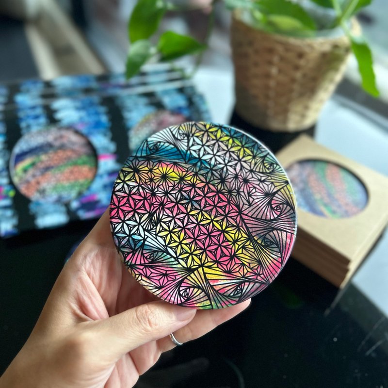 陶瓷艺术摆饰杯垫/ Trio and Chakras 三重奏 |七脉轮 - 摆饰 - 陶 多色