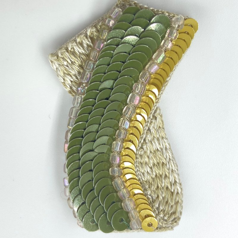 薰衣草紫色亮片椭圆耳环 抗敏医疗钢材质 - 耳环/耳夹 - 其他材质 绿色