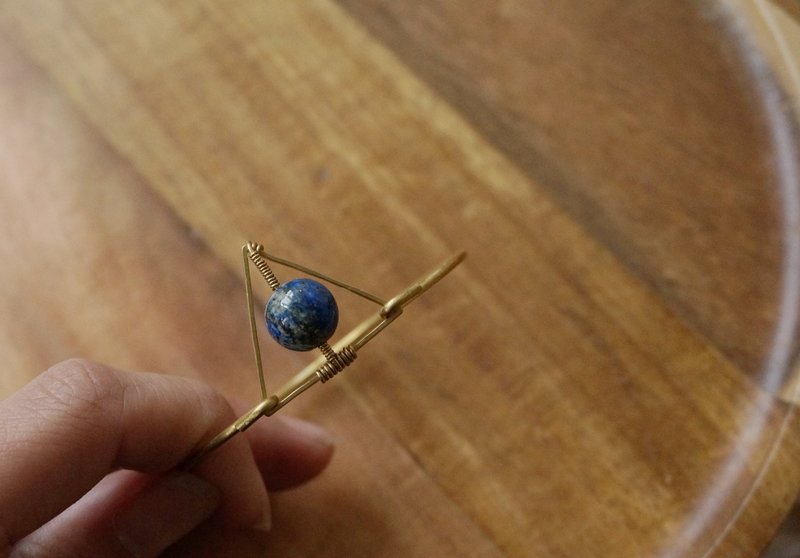 MYTH: 三角青金地球手镯 - 手链/手环 - 宝石 蓝色