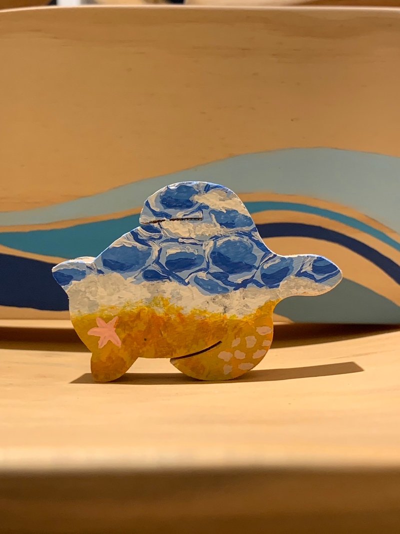 海龟-彩绘积木DIY材料包 - 插画/绘画/写字 - 木头 咖啡色