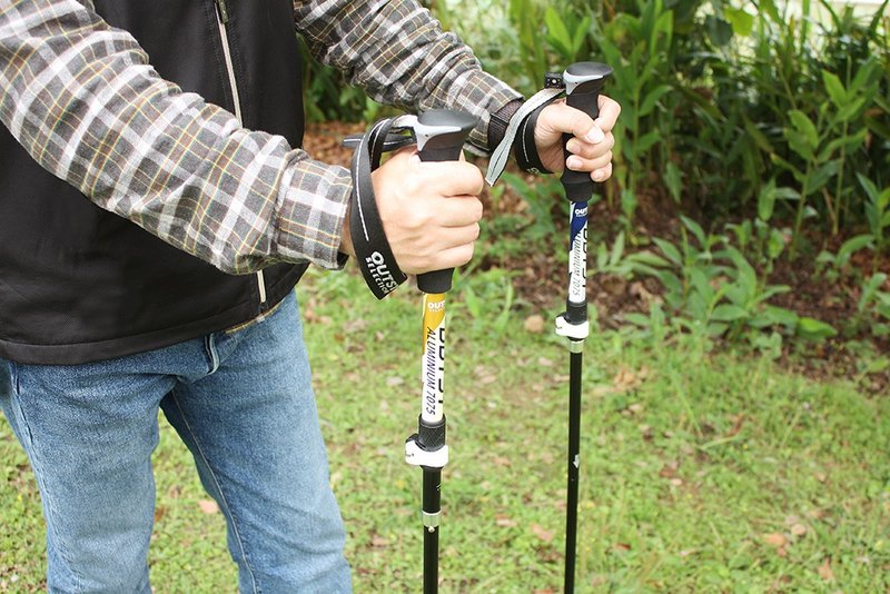 极轻折叠式伸缩外锁铝合金添翼登山杖 三色可选 - 其他 - 铝合金 