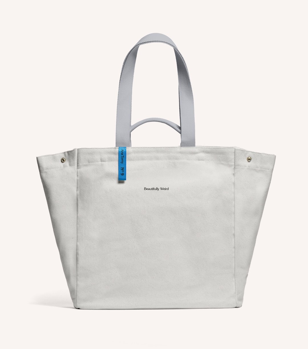 【定制化礼物】16 盎司雾灰 Library Tote 重磅帆布托特书袋 - 手提包/手提袋 - 棉 