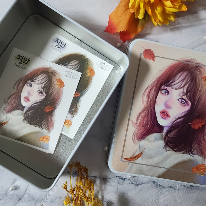 jian 铁盒+十月试用包组 - 贴纸 - 其他金属 多色